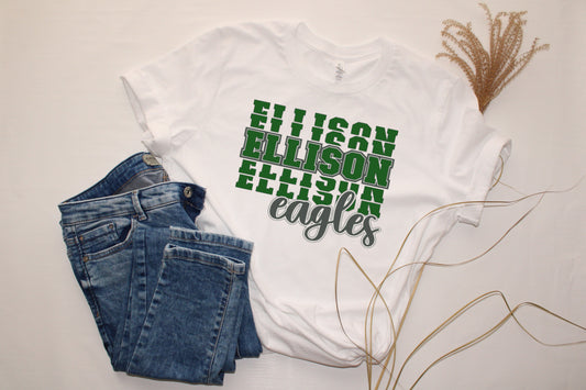 Custom Ellison Eagle Football T-Shirt