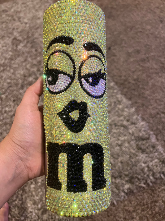 M&M Rhinestone Skinny Tumbler